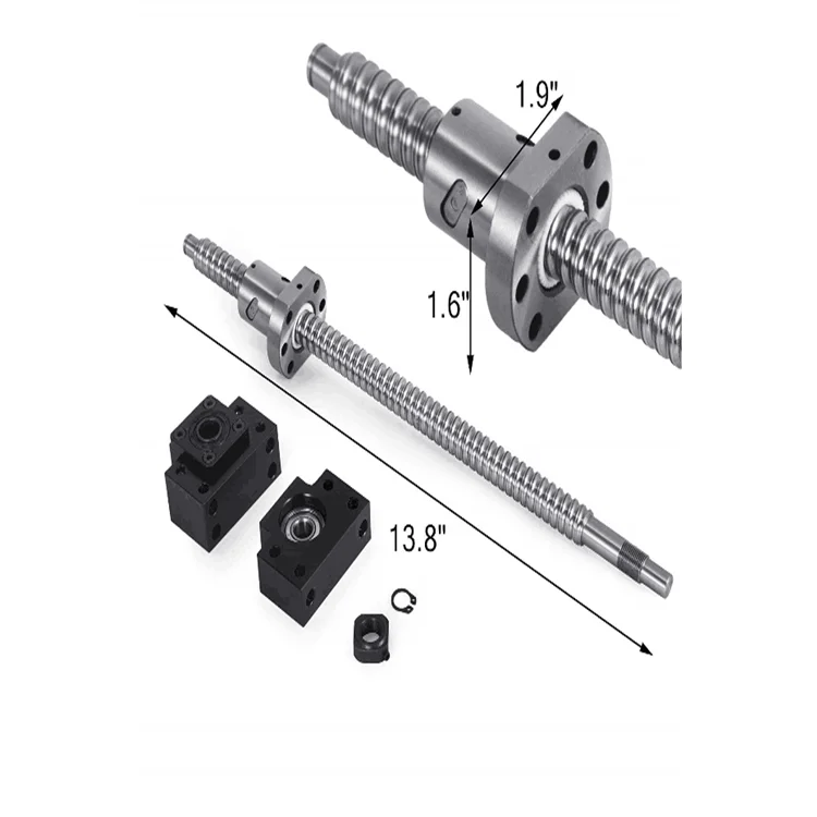 High quality with long life ball screw with nut SFU1204 SFU1605 SFU1610 for CNC machinery