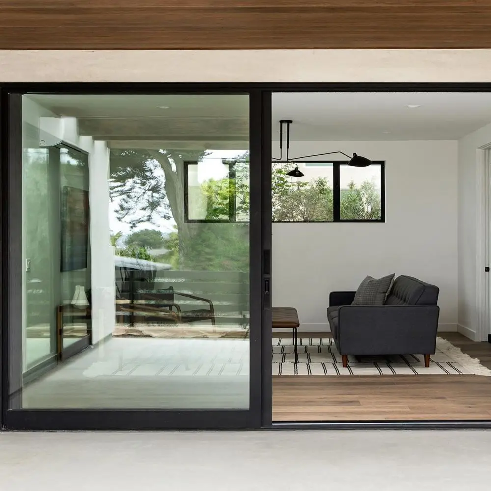 AS2047 Australia Vanguard Solutions Soundproof Triple Folding Glass Door Exterior Accordion Door Aluminum Sliding Casement Doors