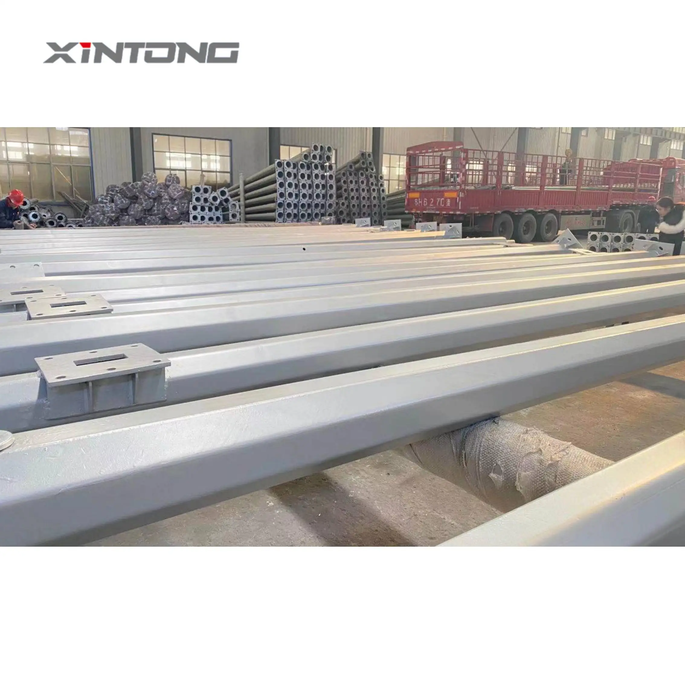 manufacturer XINTONG 9 meters 15 meters modern solar street lights pole design