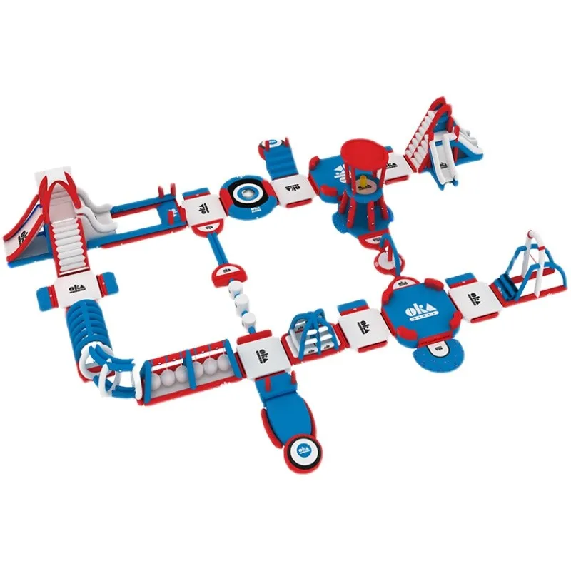 Inflatable water parks the biggest floating inflatable water adventure park inflatable floating island