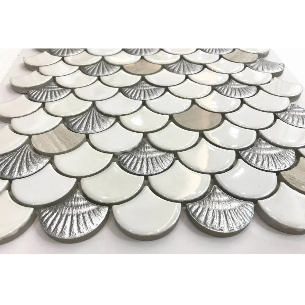 Glossy Ceramic Mould Mosaic Tile For Exterior Wall Decoration Ceramic Mosaico