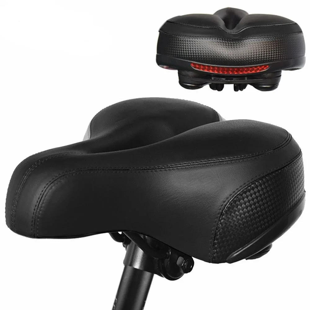 Bicycle taillight cushion with lamp bicycle saddle with lamp mountain bike big ass seat
