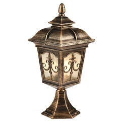 Outdoor fence pier mount post lights garden decorative gate pillars lamp