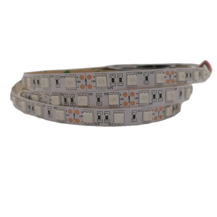 Chinese Manufacturer 12V 24v  Led Strip Lights 60 LEDs/M rgb SMD 5050 Led Strip