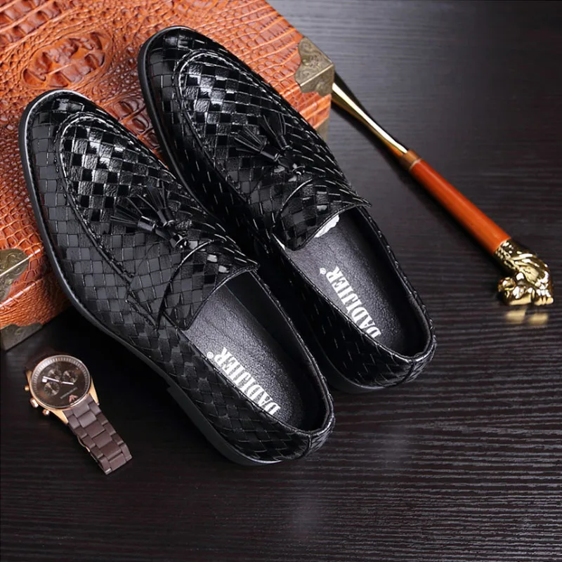 30 years factory  single shoes  mens tassel loafer dress   leather casual  shoes for lazy men