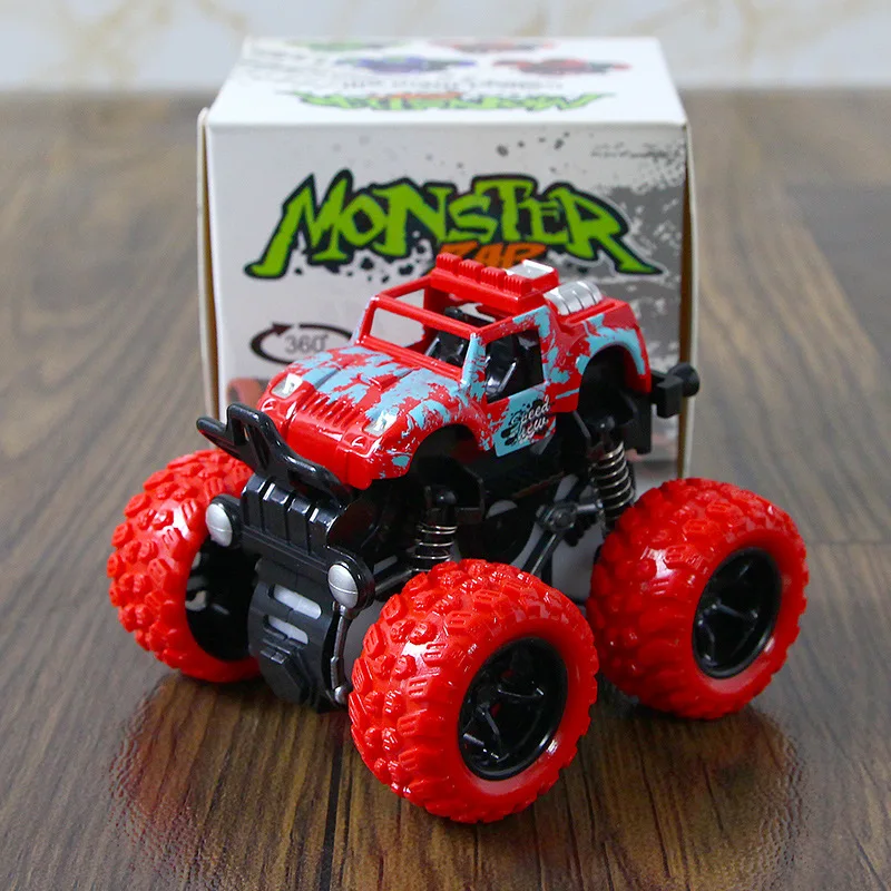 Toy Car For Kids Four-Wheel Drive Inertia Stunt Off-Road Vehicle Model Push and Go Birthday Toys for Kids