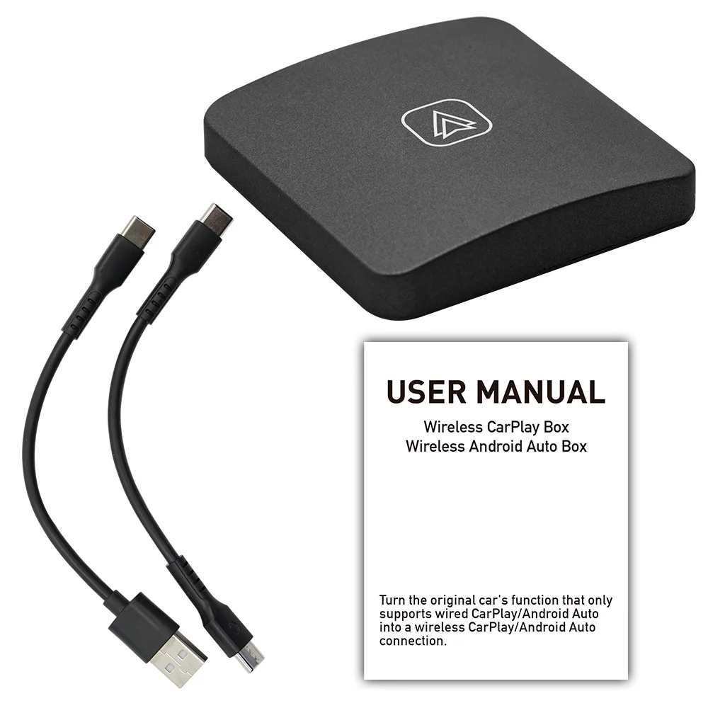 BQCC Mini Wired To Wireless Carplay Adapter Universal For Toyota Mazda Nissan Camry Suzuki Subaru Audi Mercedes Kia Ford Opel