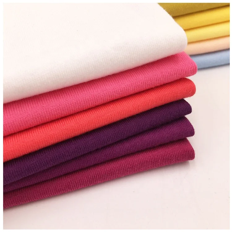 
Оптовая продажа, текстильный материал рубашки хорошего качества из эластичного 100% хлопка, мужская ткань для футболок 