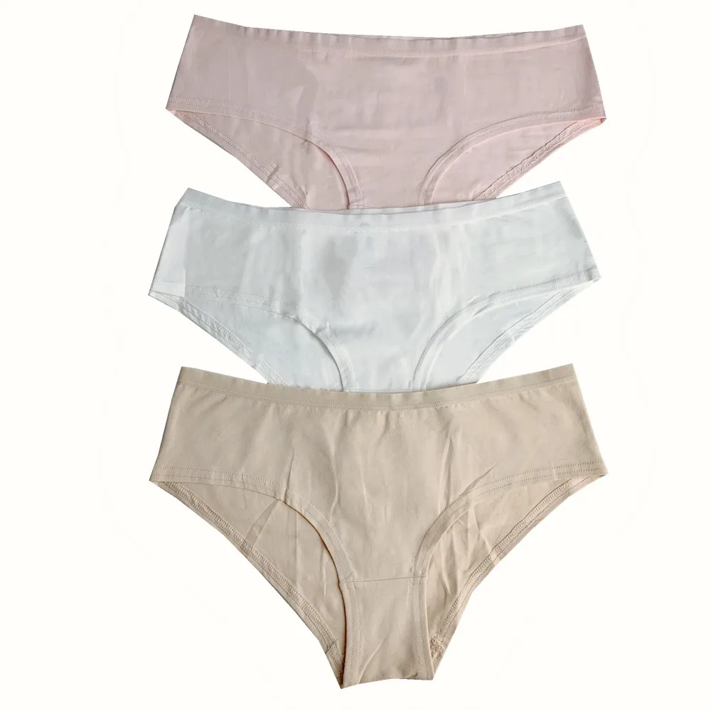 Free samples Comfortable Hipster Wholesale Young Women Lady Organic Cotton Underwear Panties