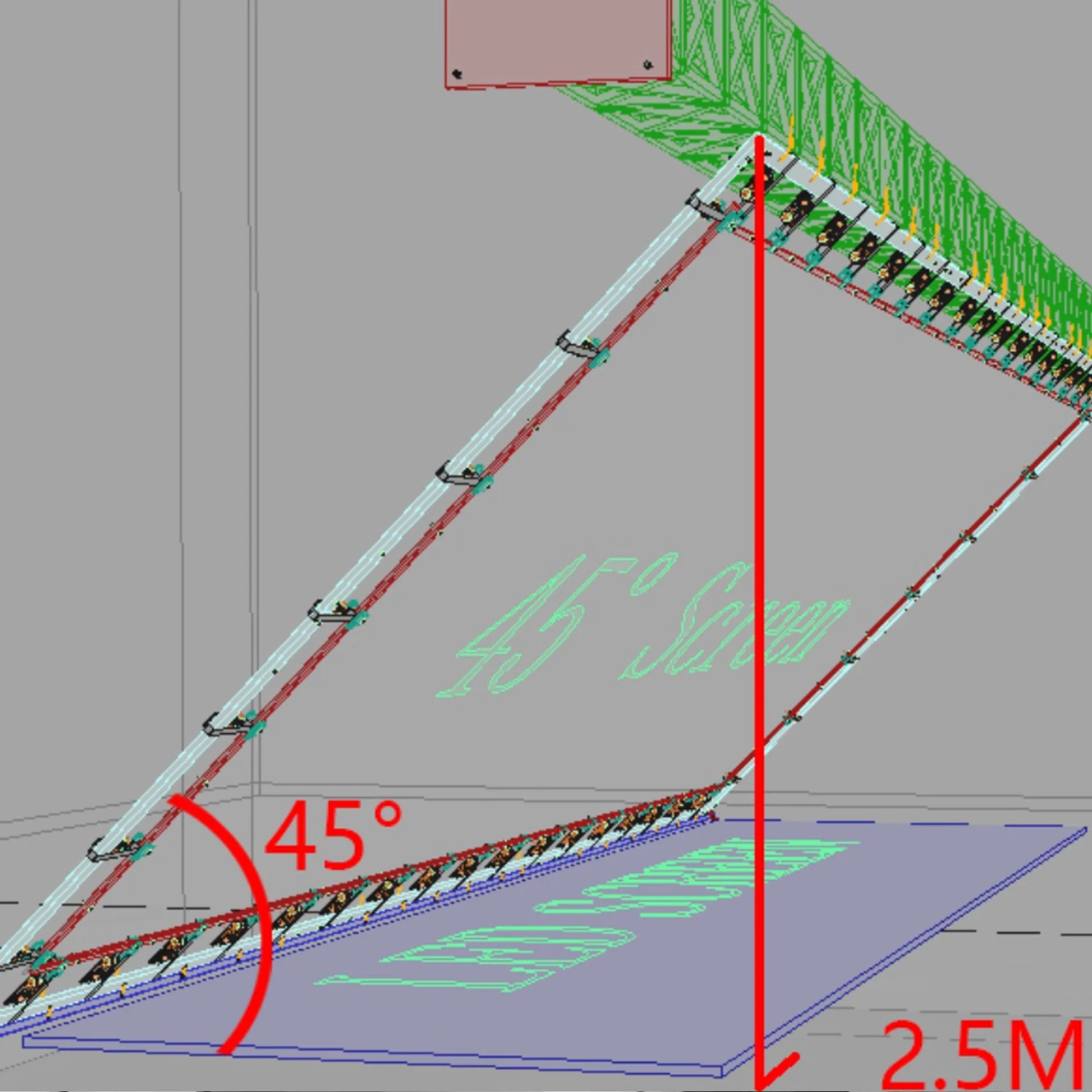 customized stage 45 degree pyramid transparent holographic projection screen film