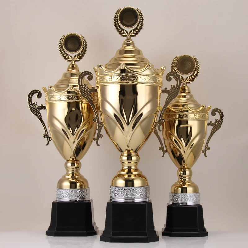Juvale Large Gold Trophy Cup for Sports Tournaments Award Competitions metal trophy