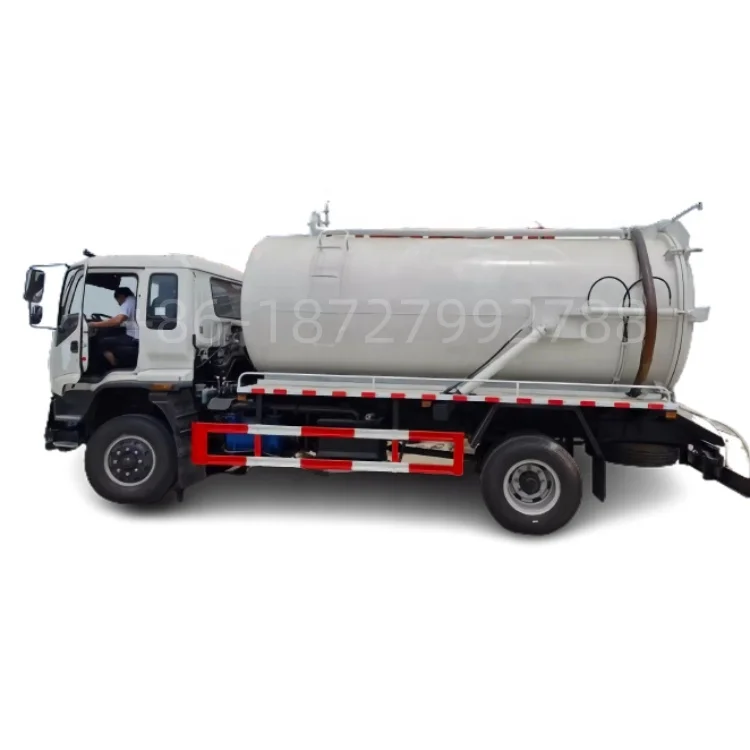 Japan Brand  Cheap Price 1suzu 12CBM 4X2 Used new italy pump Vacuum Sewage toilet liquid Suction Trucks For Sale