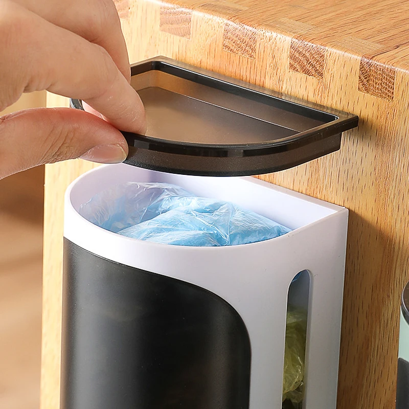Factory Wholesale plastic bag kitchen wall mounted garbage bag storage box