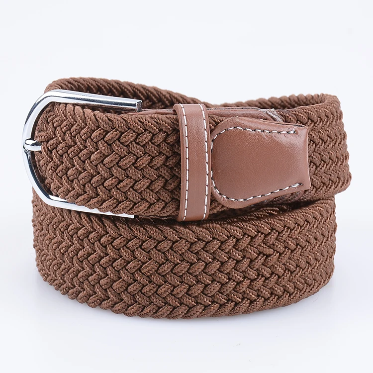 На заказ Плетеный тканый эластичный пояс для мужчин и женщин