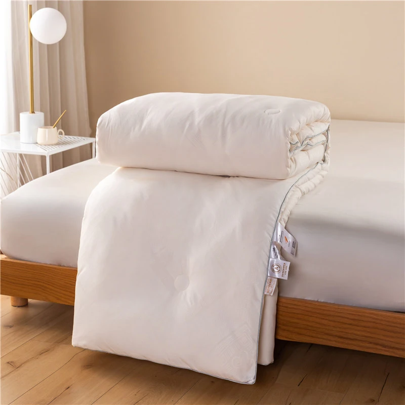 Wholesale New 5-Star Hotel White Blue Pink Down Hil-ton Hotel Queen King Size Comforter Quilt for Disposable Bed