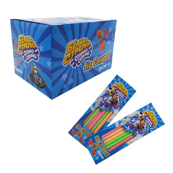 Chinese confectionery manufacturers sell hot wholesale fruit-flavored cc bar sour powder candy