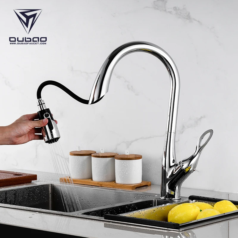 Kaiping factory brass goose neck kitchen sink water mixer tap