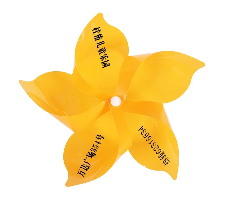 Cheap Price Single Colour Garden Flower Small Plastic Windmill Toy