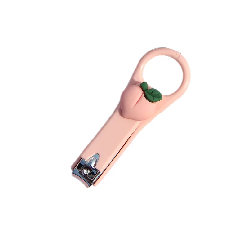 
high quality baby Cute Cartoon Nrotary nail clipper with plastic handle 