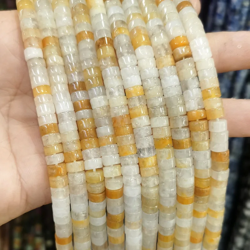 Wholesale Multi Colors DIY 6*3mm Spacer Heishe Accessories Natural Abacus Stone Crystal Bead Loose Gemstone For Jewelry Making