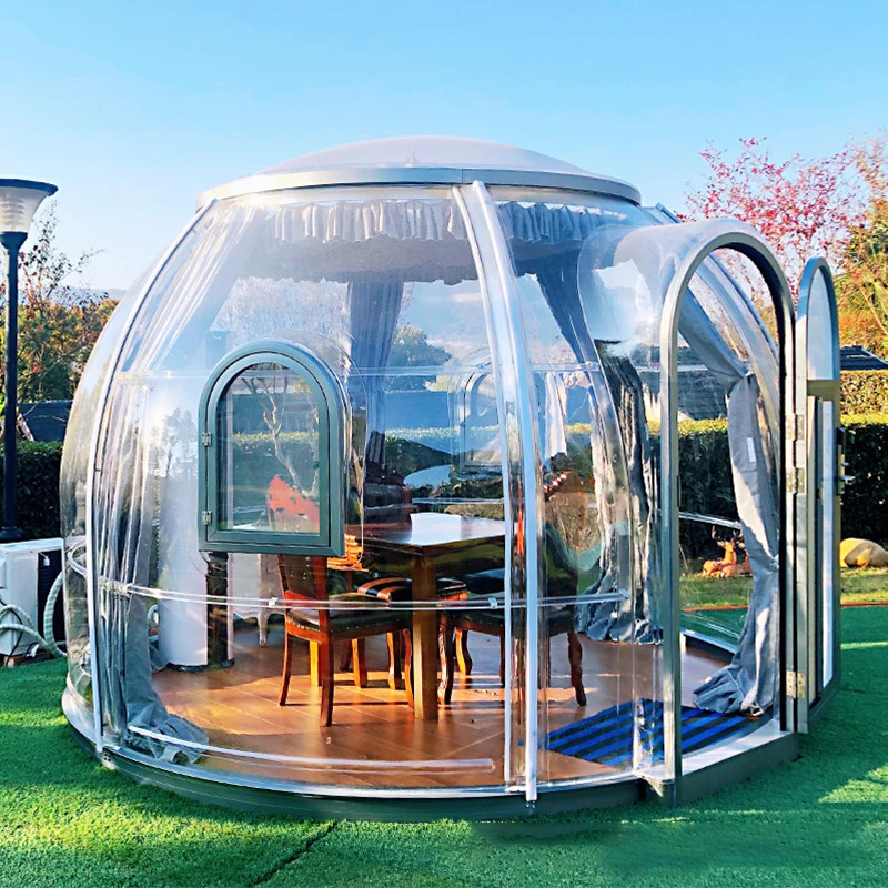 2023 new ideas transparent party tent Starry Sky Restaurant transparent dome tent vacation transparent bubble clear tent