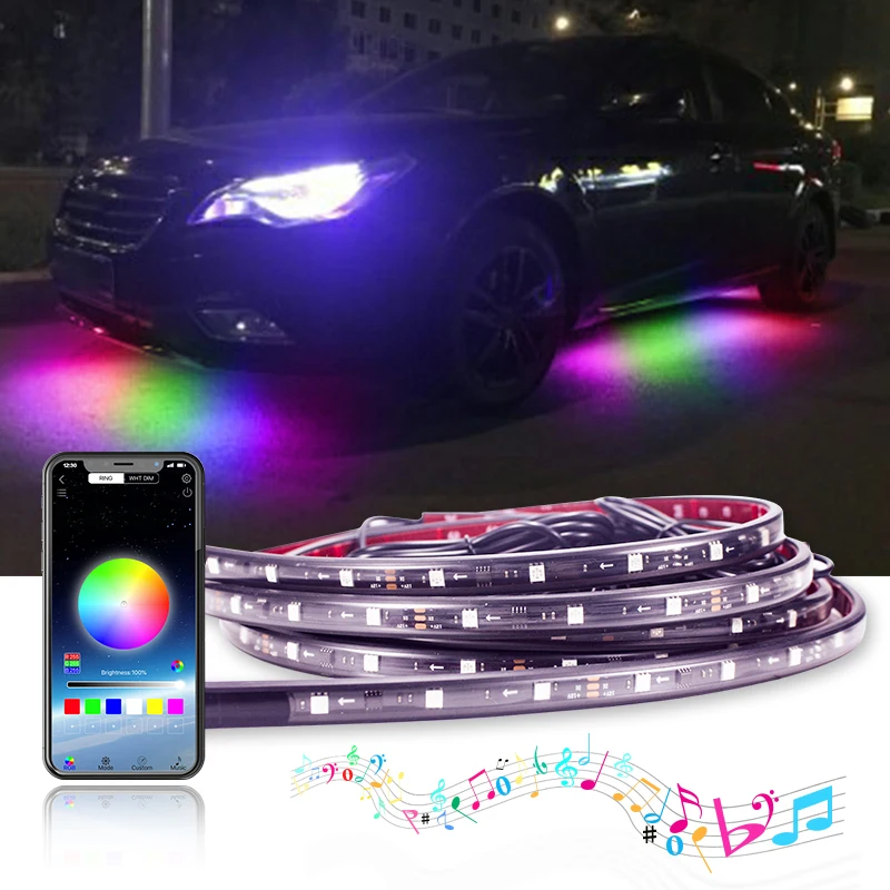 Dropshipping Symphony RGB Chassis Decorative light Underbody Neon Light Car Underglow Others Car Light Accessories