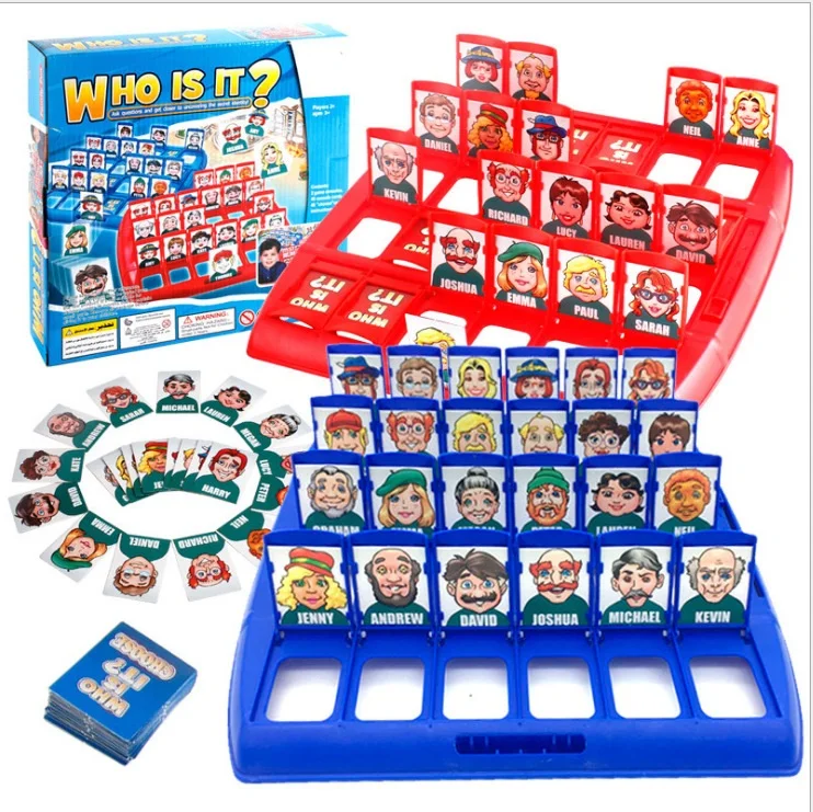 Hot Popular Educational Intellectual Classic Board Game Cheap Family Games Party Playing Guess Who For Kids