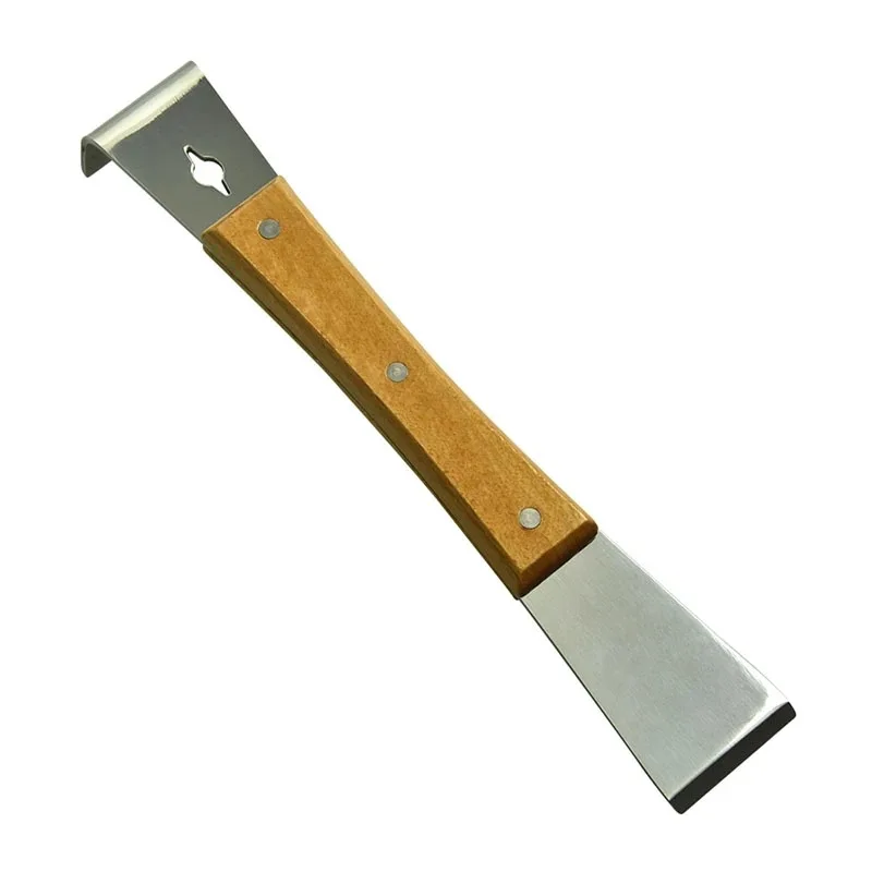 Beekeeping Tools Wholesale Suppliers Wooden Handle Bee Hive Frame Lifter And Scraper