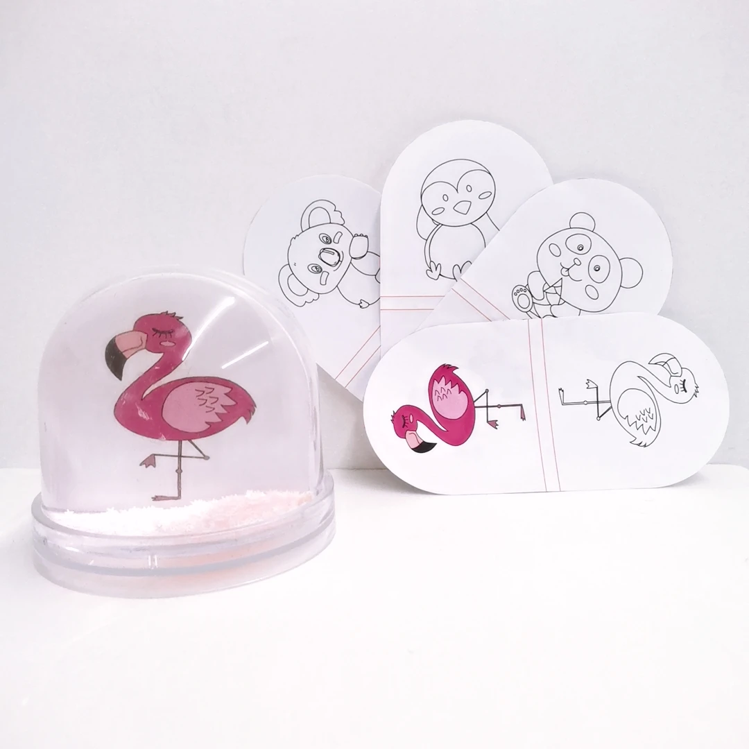 DIY Custom Souvenir Photo Frame Kit Christmas Santa Snowman Plastic Water Snow Globe Resin Gift Made-to-Order Snow Globe