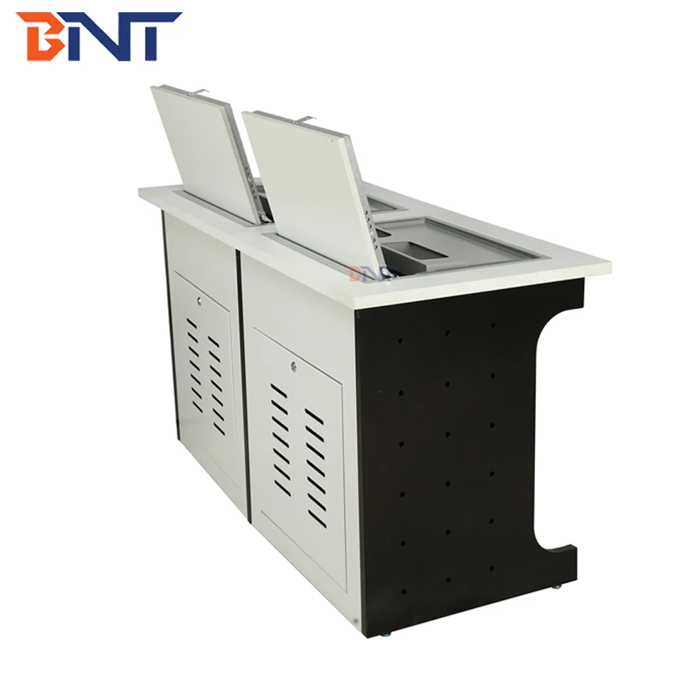 supply pc slot flip up tuner box for double computer desk
