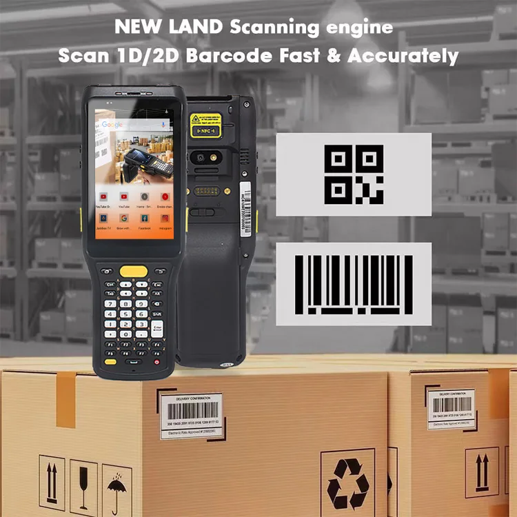 КПК android 13 портативный компьютер мобильный Зебра rfid-сканер pda ip67 склад 2d штрих-код терминал данных pdas