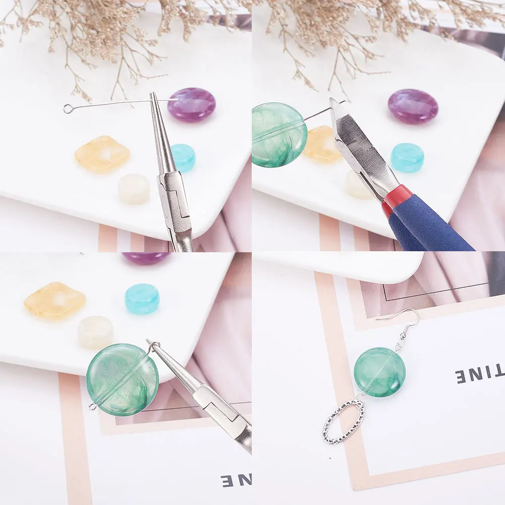 Wholesale Stainless Steel DIY Handmade Jewelry Making Pliers Hardware Tools Combination Set