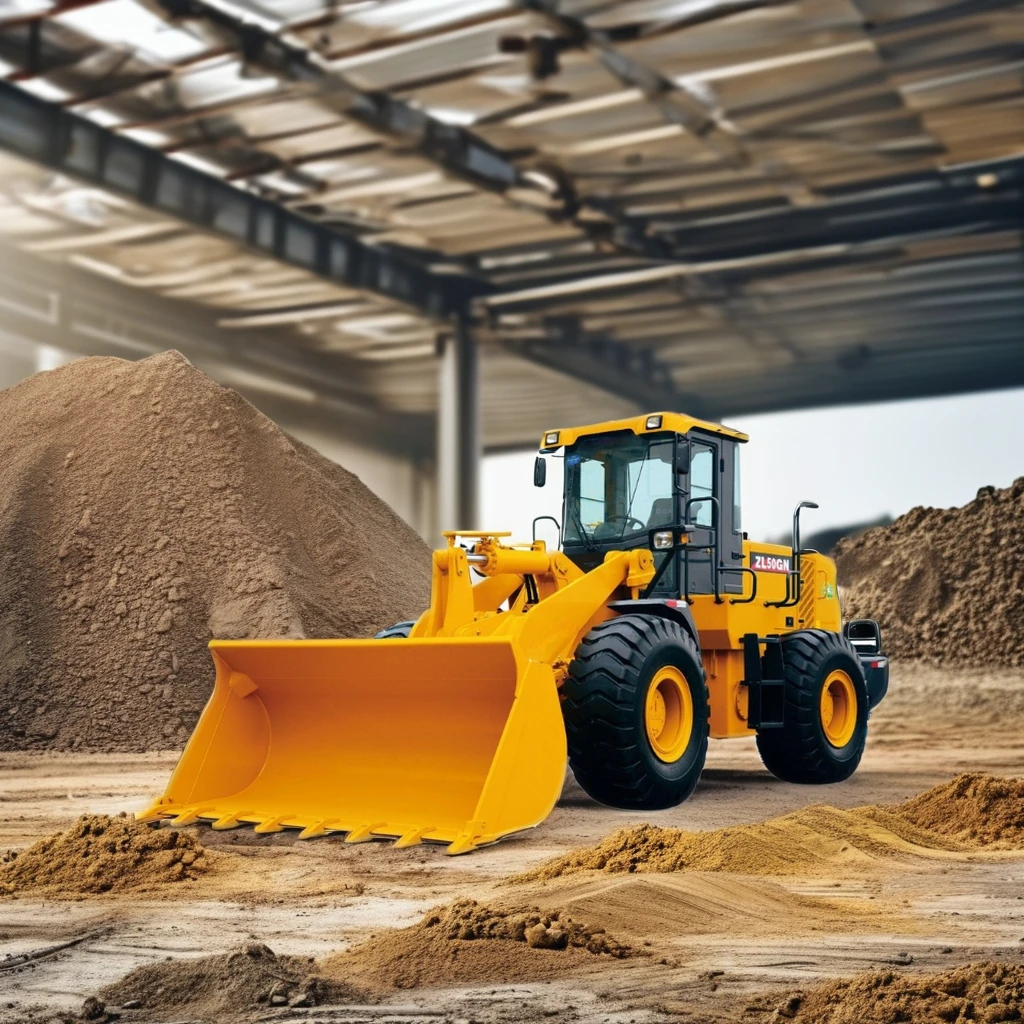 Zl50gn New 5ton Front Wheel Loader with 4x4 Wheel Drive High-capacity Loaders 5ton loader