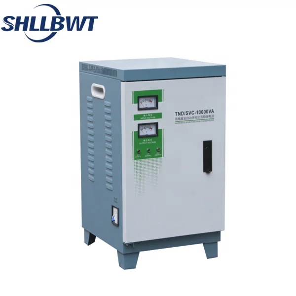 AC current automatic electric voltage stabilizer SVC TND series servo stabilizer 15kva price