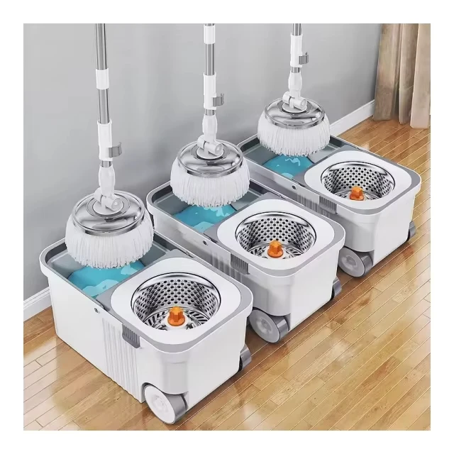 Hot selling mop bucket set lazy mop twist bucket household cleaning 360 rotating mop and bucket
