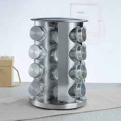 [JT-R20]20 Jar заполнены поворотный стенд для специй вращающийся