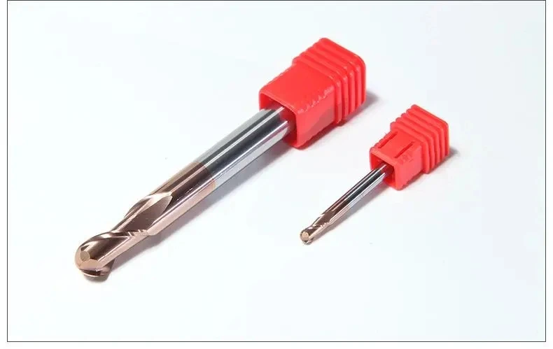 R0.5-R10 mm Hrc 55 2 Flute Carbide Ball Nose Milling Cutter Ball Nose End Mill For Die Steel Iron