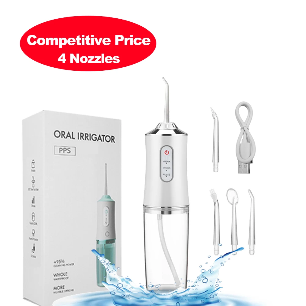 OEM 6886 portable rechargeable teeth cleaner cordless tooth rotatable usb oral water irrigator