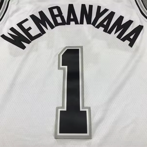 2024 wholesale New Stitched American basketball Jerseys new season #1 Victor Wembanyama White Black Orange Colorful jerseys