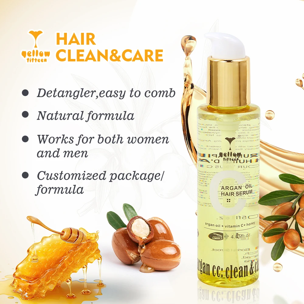 Private Label Frizz Ease Extra Strength Hair Serum Nourishing Hair Oil for Frizz Control Heat Protectant with Argan Oil