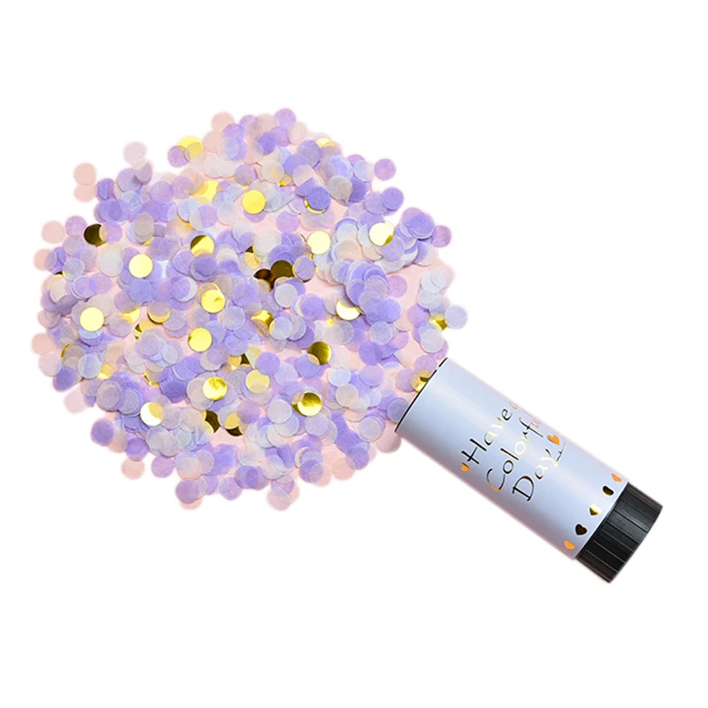 NICRO Push Pop Confetti Poppers Smoke Confetti Cannon