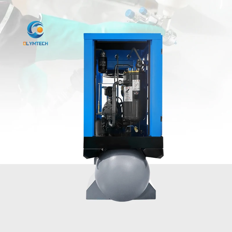 OEM Factory 7.5kw-37kw Silent Rotary Industrial Compressors 15kw-75kw Screw Air Compressor Motor Power 380V 8bar Pressure