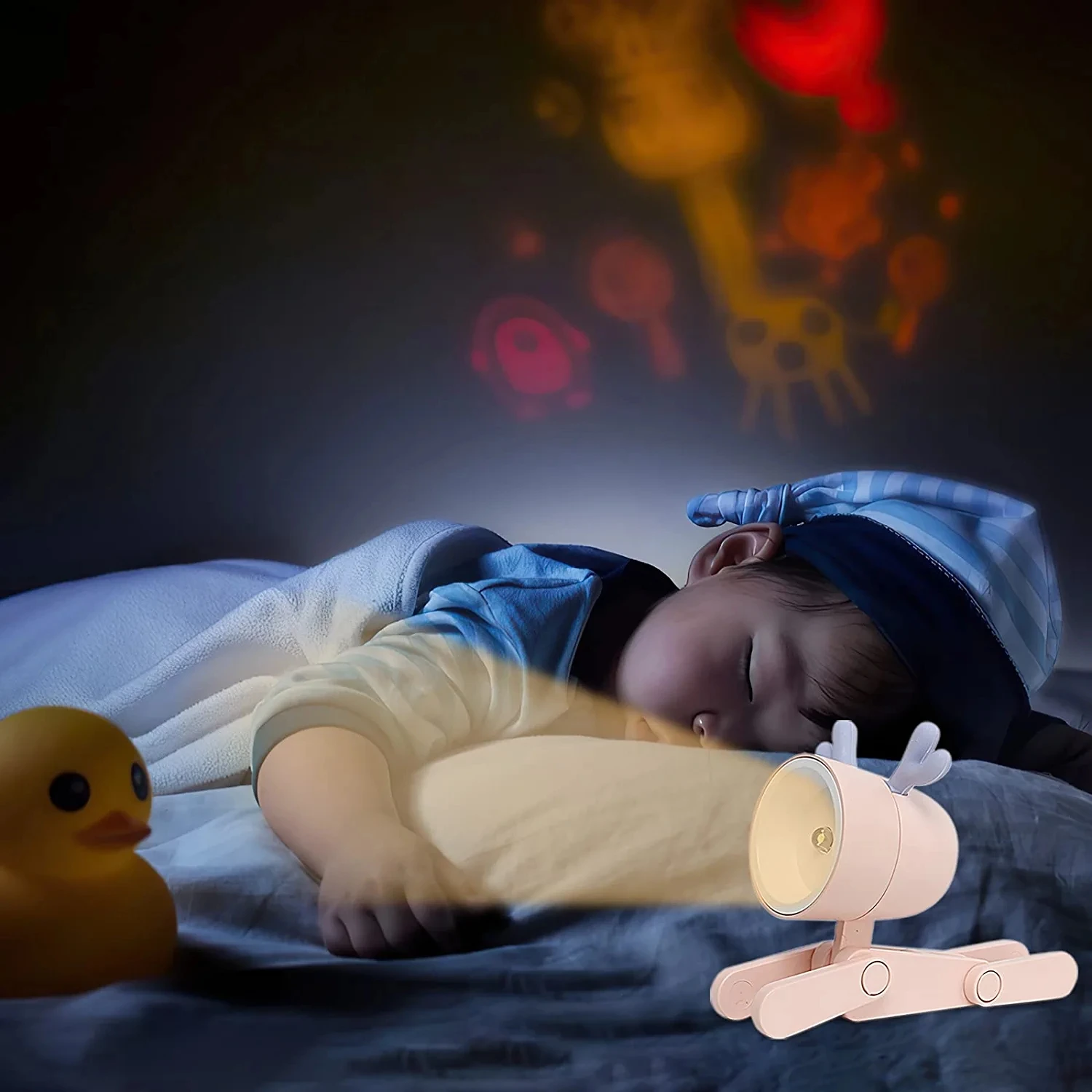 Hot Sale Mini Bedroom Portable Pet Night Light Deer Shape Animal Led Table Lamp Kids Room Decor Deer Night Light