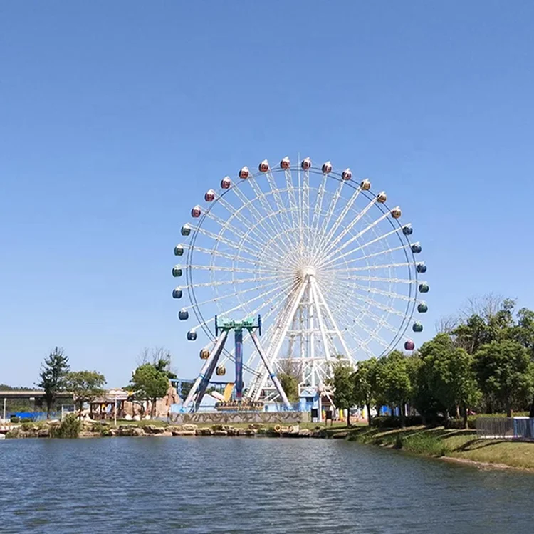 Fun Park Rides 65 M Customized Lighting Air Conditioner Huge Antique Ferris Wheel for sale