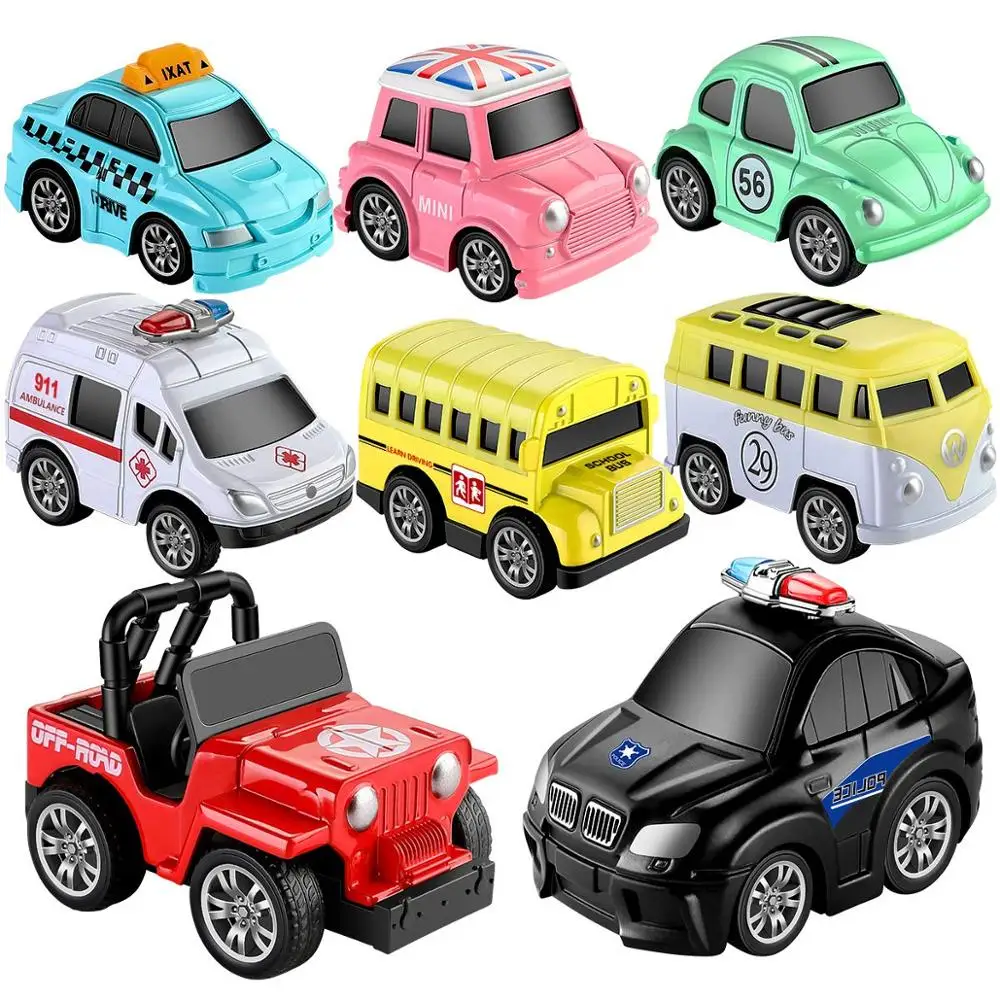 2021 Popular 8pcs Toys Pull Back Vehicles for kids