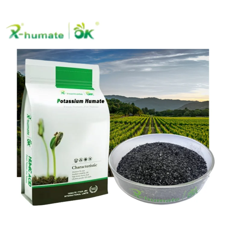 X-HUMATE Soluble Potassium Humate Flakes Humic acid 60% + K 8-10%