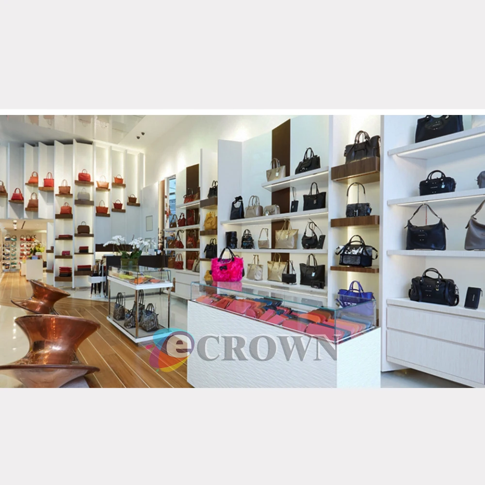 Shop design display high-heeled shoes For mall showcase Slat Wall shop design display shoe kiosk shelves design ODM