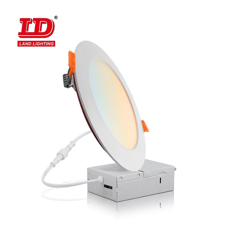 ETL 9W 12W Recessed Round Dimmable 2H Fireproof Slim  Downlight With Junction Box