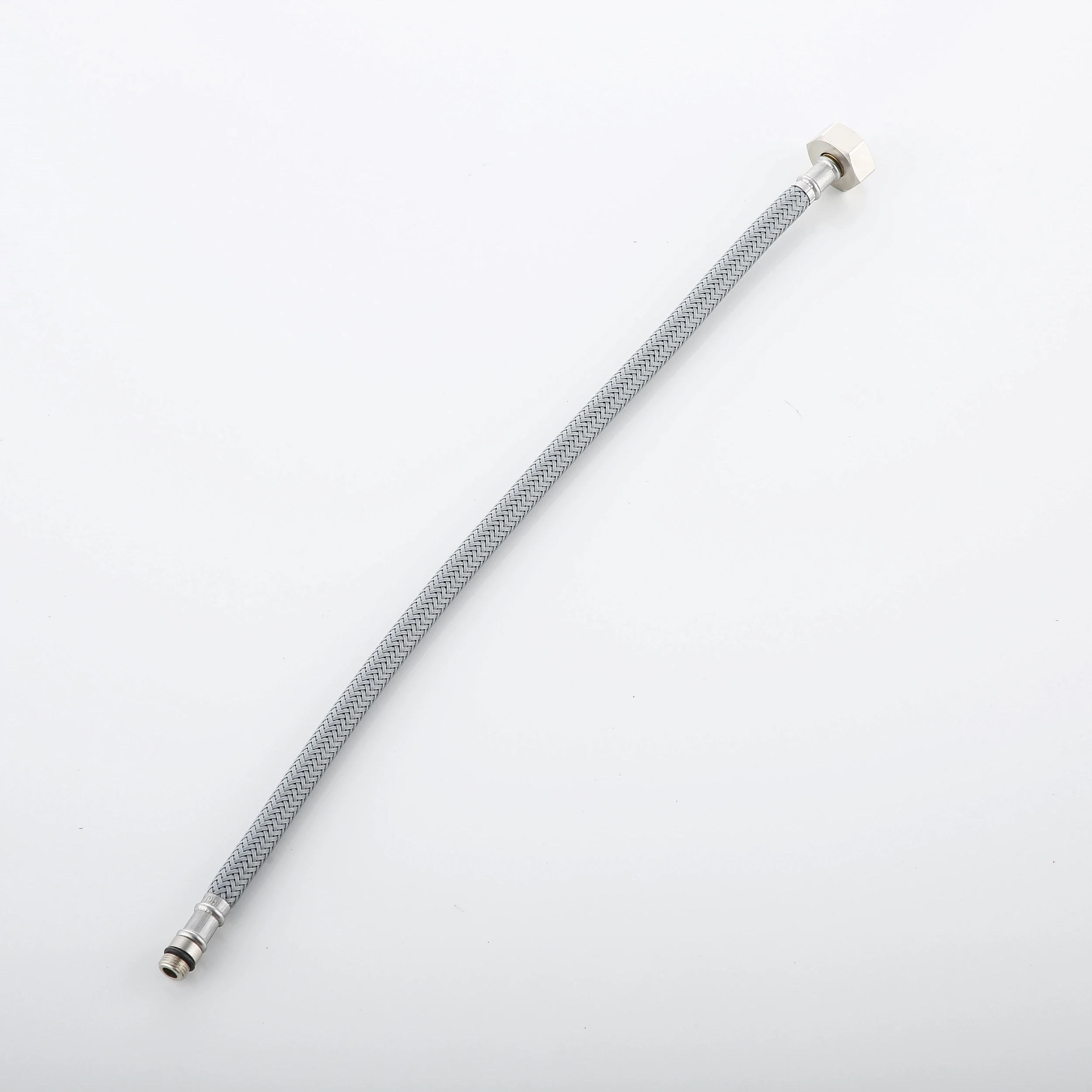 Nylon braided stainless steel nut metal high pressure water inlet hose 4-point hot and cold faucet explosion-proof pipe