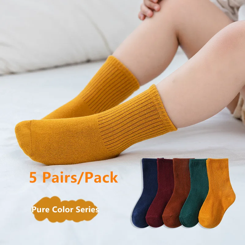 Wholesale Cotton Unisex 2 Stripes boys girls White student Crew Socks